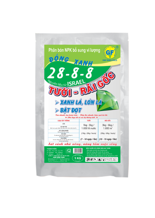 ĐỒNG XANH 28-8-8 - 1Kg